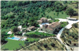 Aerial View of Villa Cortigiani