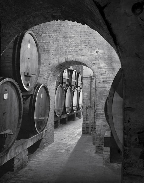 Aging Cellars - Montepulciano, Tuscany - photograph by Jeff Curto