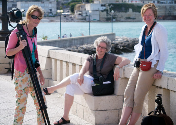 Workshoppers by the sea in Otranto