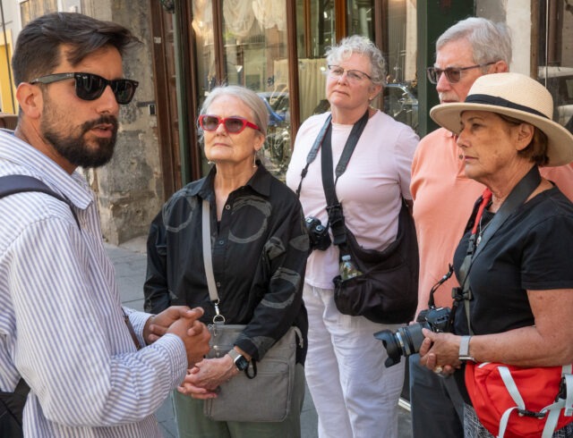 Riccardo introducing us to the wonders of Napoli.