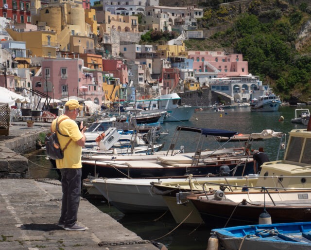 Don blends in on the island of Procida